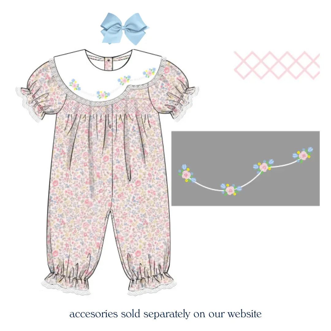 Dainty Darling Smocked Romper