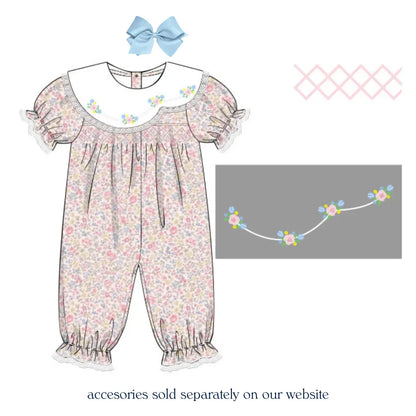 Dainty Darling Smocked Romper
