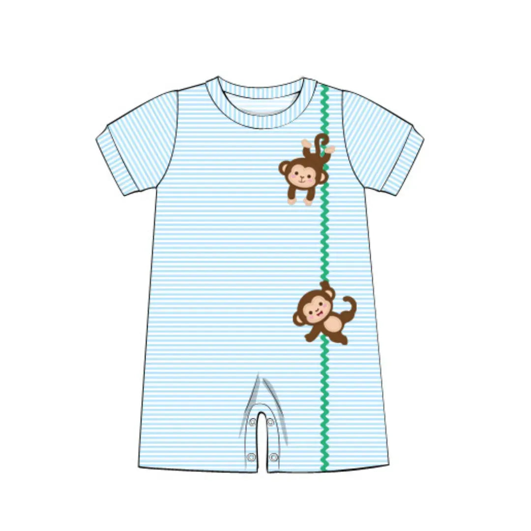 Boys Monkey Romper