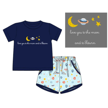 Boys To The Moon & To Saturn Short Set