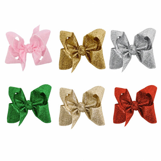 Glitter Metallic Bow (multiple color & style options)