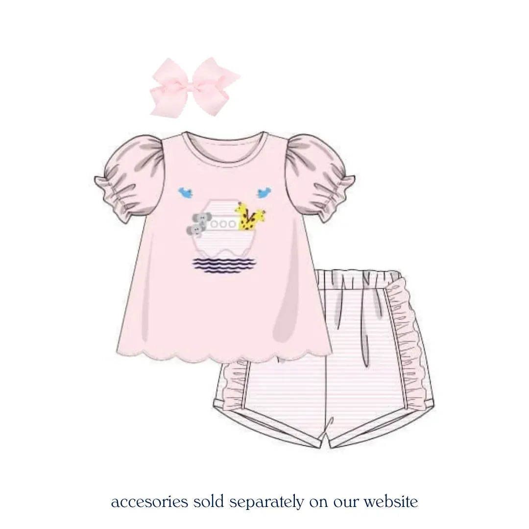 Girls Noah's Ark Short Set