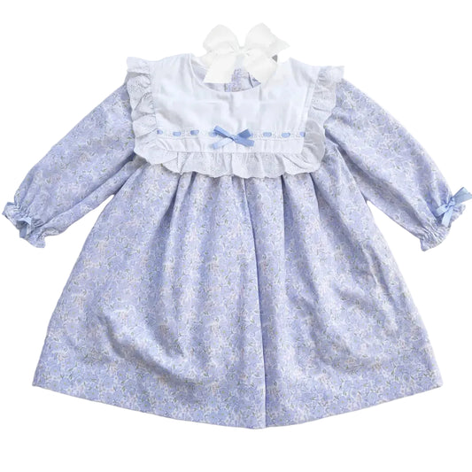 Petals & Lace Bib Collar Dress