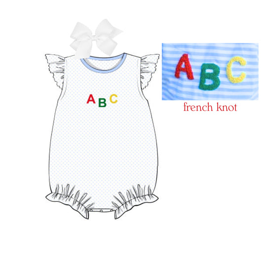 GIRLS FRENCH KNOT ABC BUBBLE