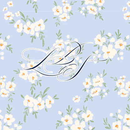 Powder Blue Petals Bubble