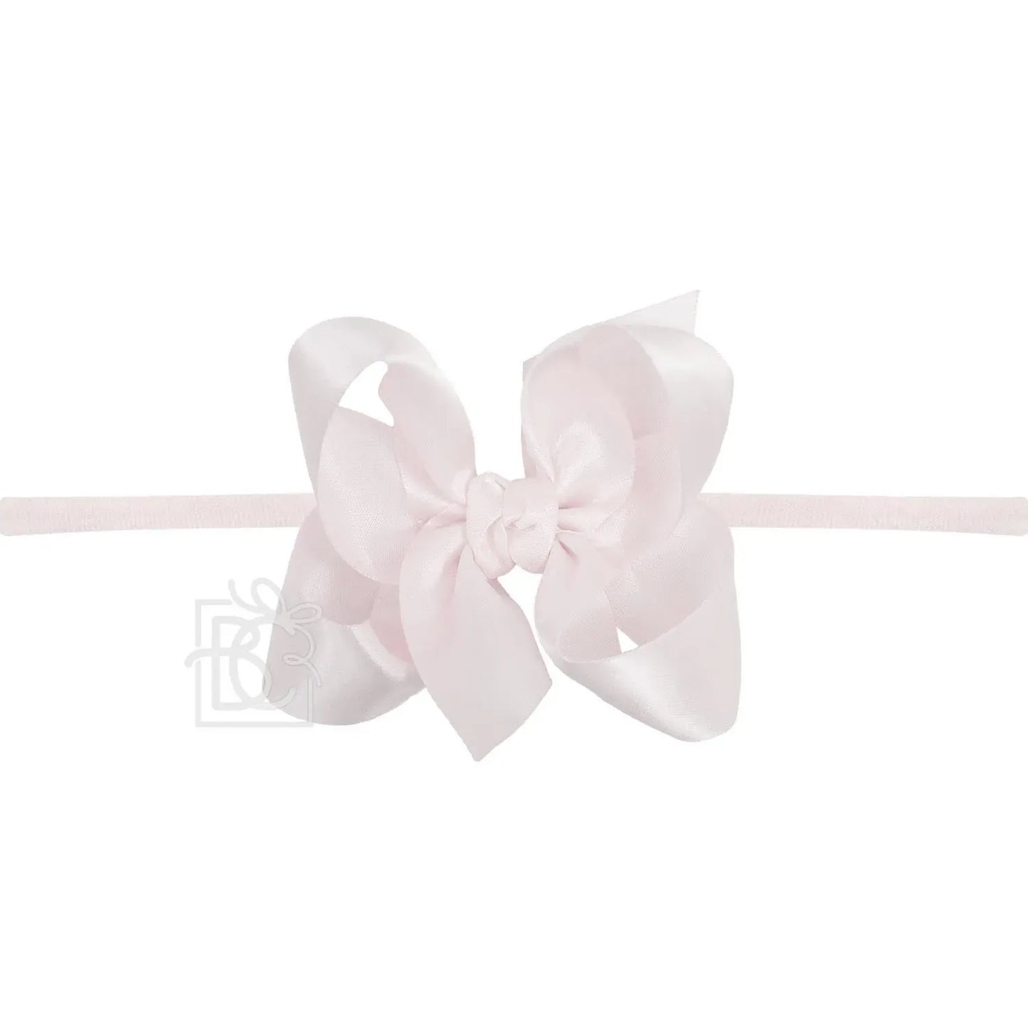 Pink Satin Bow (clip or nylon)