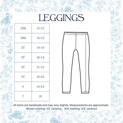 JANIE FLORAL BOW COLLAR LEGGING SET