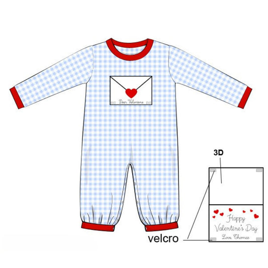 BOYS DEAR VALENTINE ROMPER