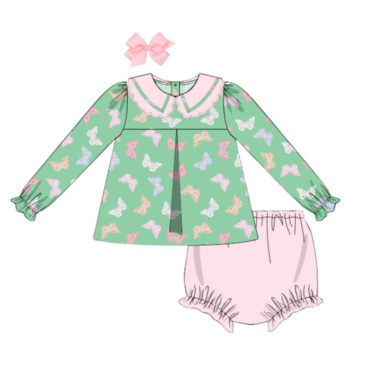 BLYTHE BUTTERFLIES COLLARED DIAPER SET