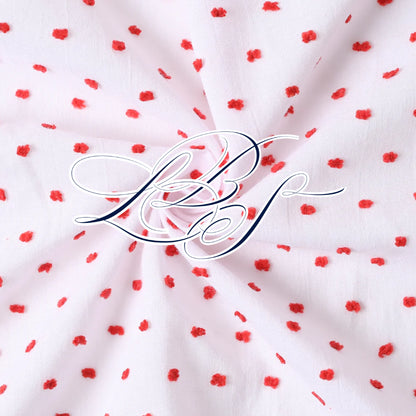 GIRLS SWISS DOT CANDY CANES BUBBLE