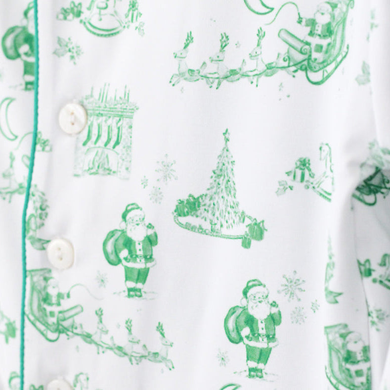 BOYS GREEN TOILE INFANT FOOTIE