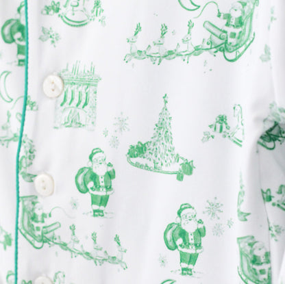 BOYS GREEN TOILE INFANT FOOTIE