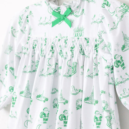 GREEN TOILE LOUNGE GOWN