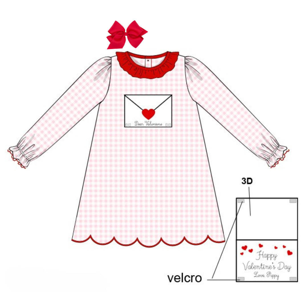 GIRLS DEAR VALENTINE DRESS