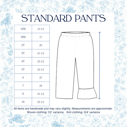 BOYS BROWN TRELLIS & GINGHAM NAME SMOCK PANT SET