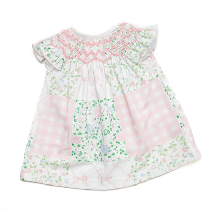Palmer Patchwork Smocked Dolly Dress