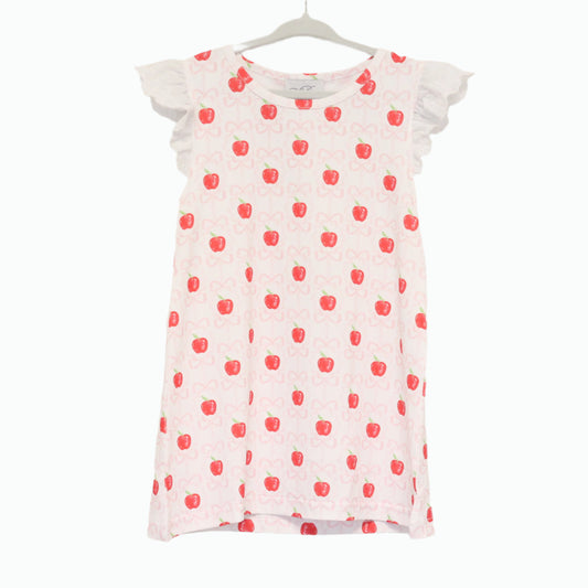 PINK APPLE TRELLIS LACE SLEEVE PLAY DRESS