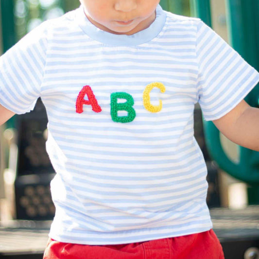 BOYS FRENCH KNOT ABC SHIRT