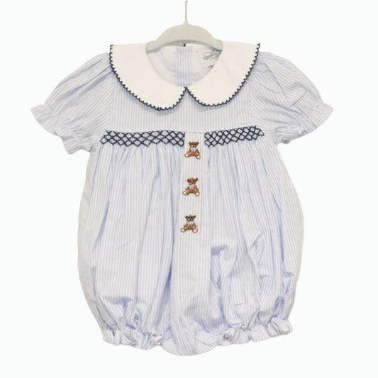 GIRLS SMOCKED TEDDY BEARS BUBBLE