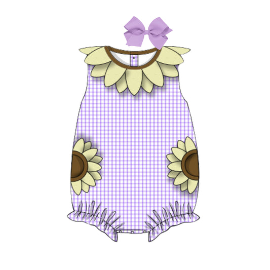 LAVENDER SUNFLOWER PETAL COLLAR BUBBLE
