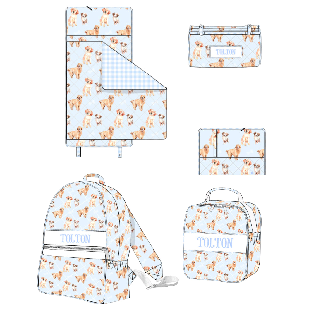 PUPPY NAME SMOCK LUGGAGE