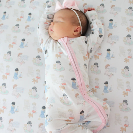 GIRLS LACE ALL ARE PRECIOUS IN HIS SIGHT BAMBOO ZIP UP LOUNGEWEAR