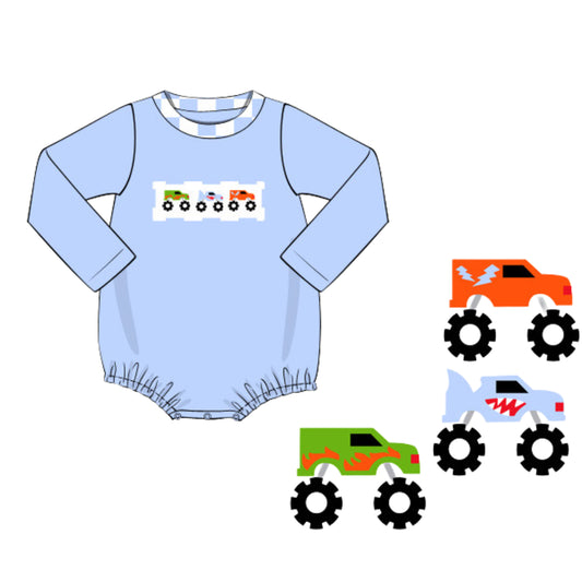 SMOCKED MONSTER TRUCKS BUBBLE
