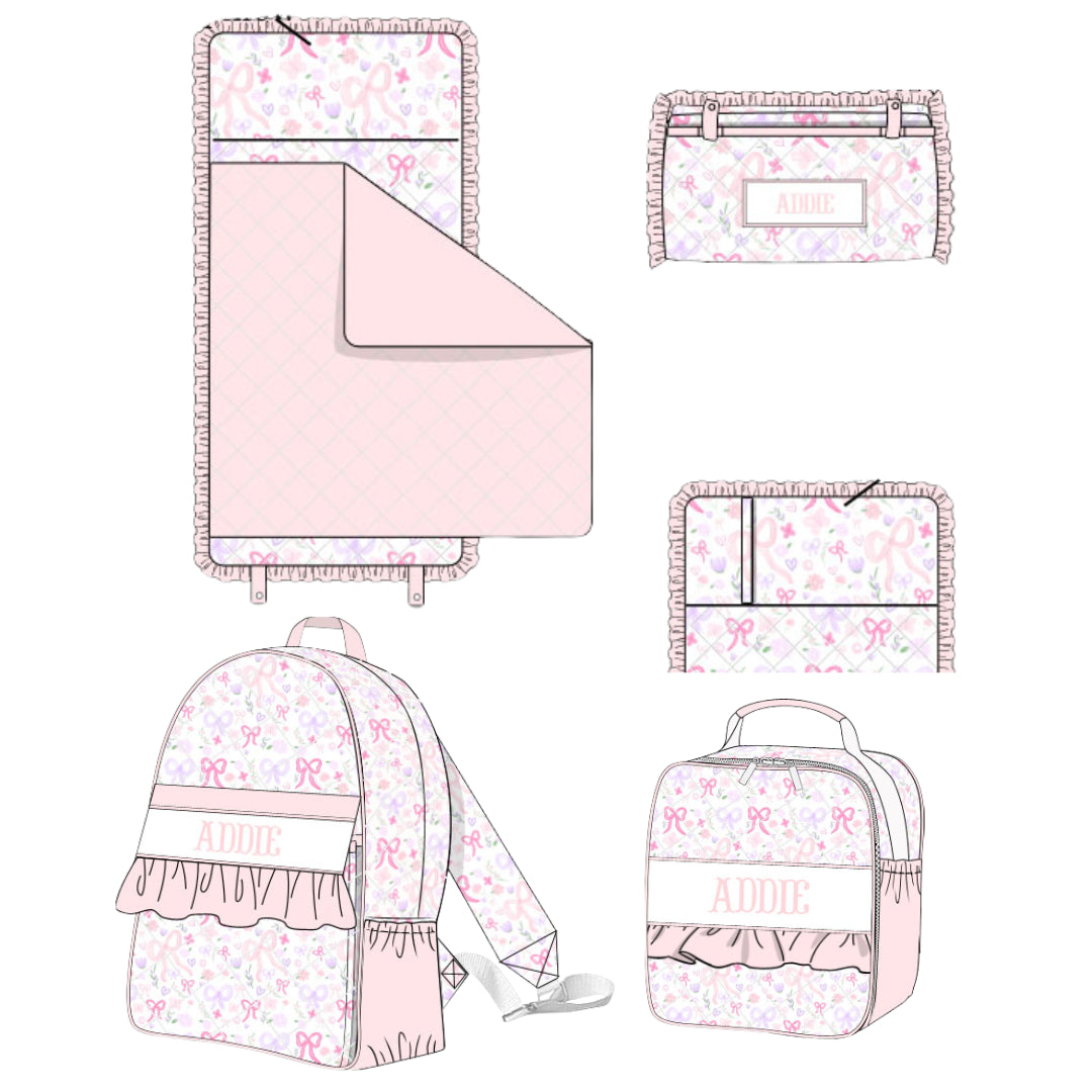 MASON FLORAL NAME SMOCK LUGGAGE