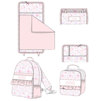 MASON FLORAL NAME SMOCK LUGGAGE