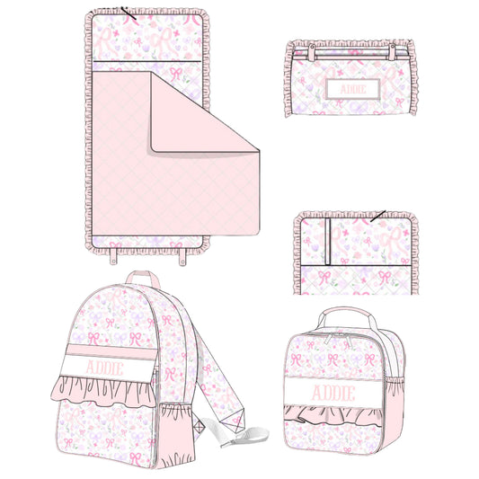 MASON FLORAL NAME SMOCK LUGGAGE