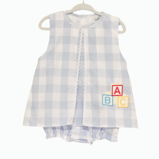GIRLS VINTAGE BLOCKS SKIRTED BUBBLE