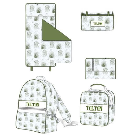 HUNTING TOILE NAME SMOCK LUGGAGE