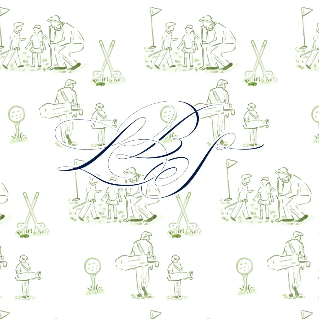 Girls Tee Time Toile Bubble
