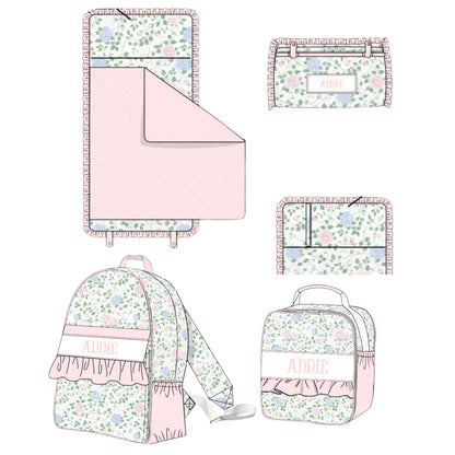 ELLIOT FLORAL NAME SMOCK LUGGAGE