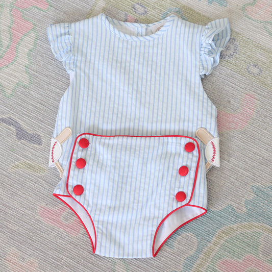 GIRLS BASEBALL BATS DIAPER SET