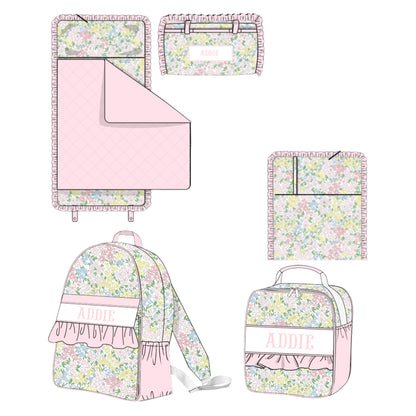 MILLIE FLORAL NAME SMOCK LUGGAGE