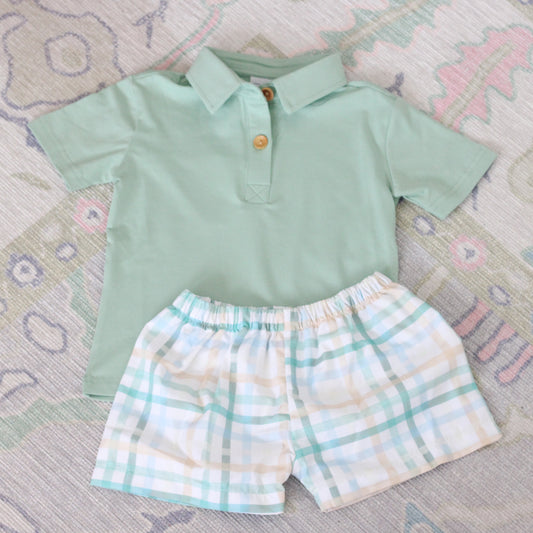 PAYSON PLAID POLO SET