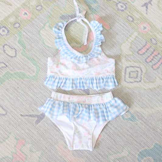 PASTEL FLORAL & BOWS 2PC SWIM