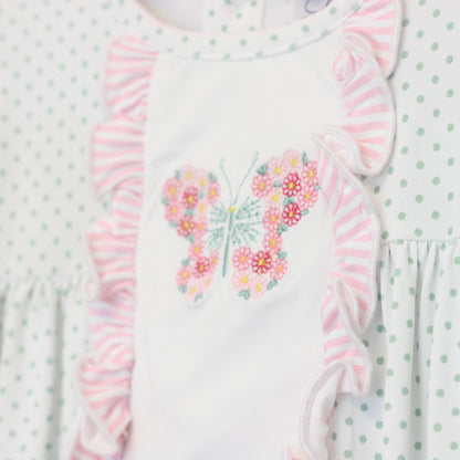 BITTY DOT BUTTERFLY ROMPER