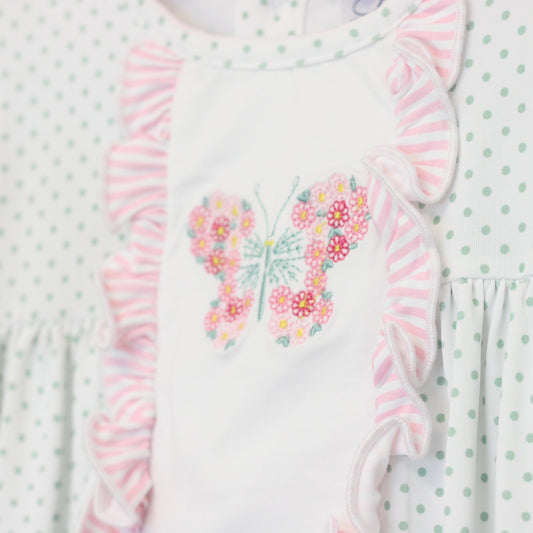 BITTY DOT BUTTERFLY ROMPER