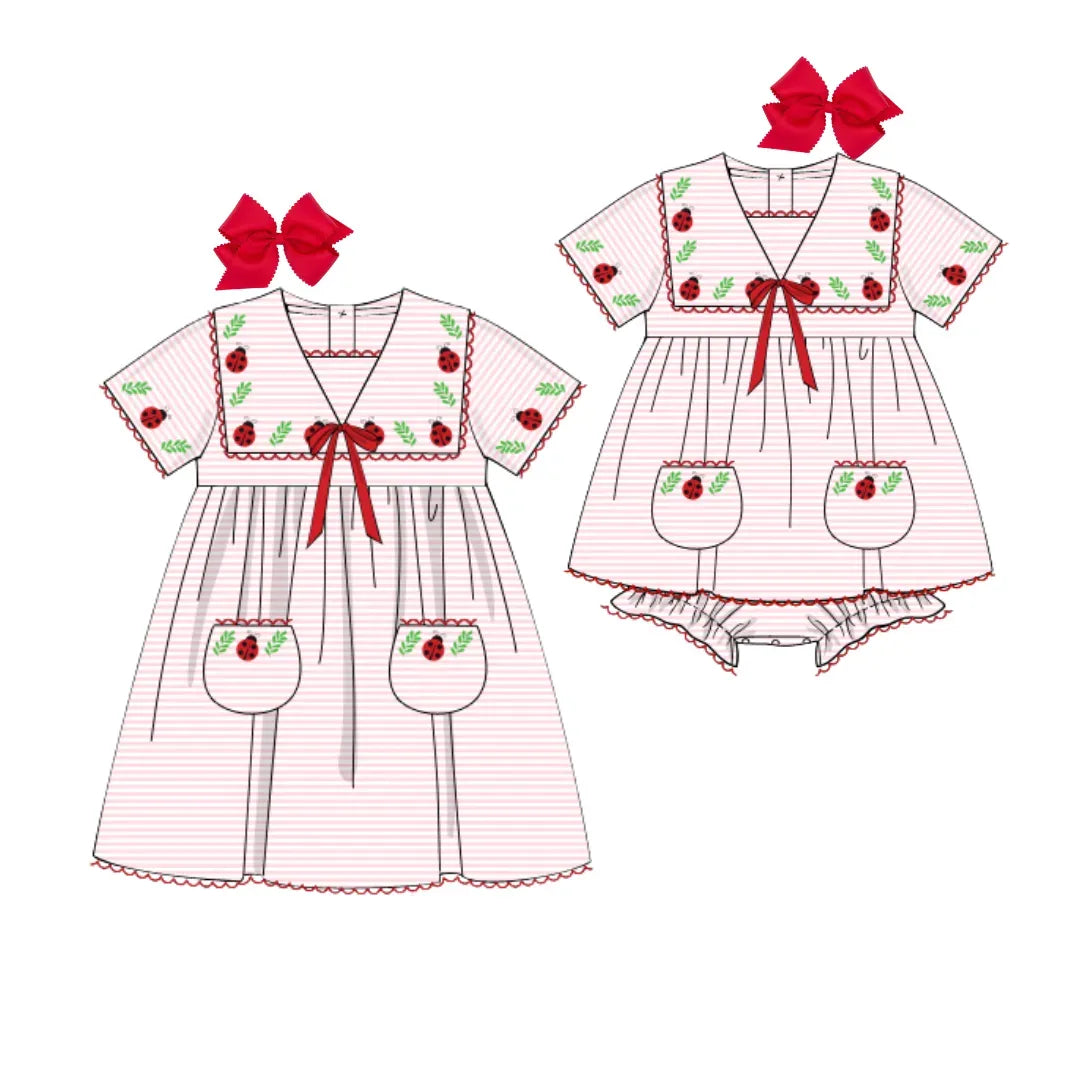 Ladybugs Bib Dress