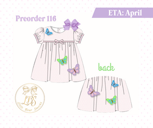 PO116 BUTTERFLIES DRESS