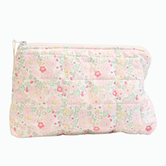 MARGO FLORAL ZIPPERED POUCH