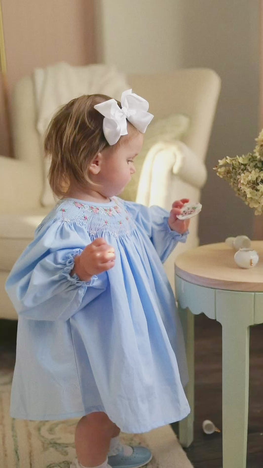 Blue Rosette Skirted Bubble