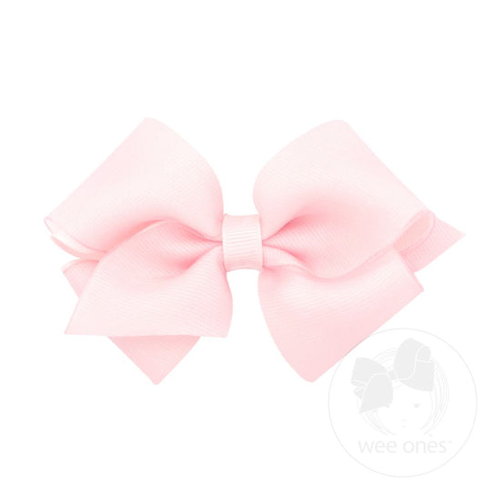 Wee Ones Extra Small Organza and Grosgrain Overlay Hair Bow