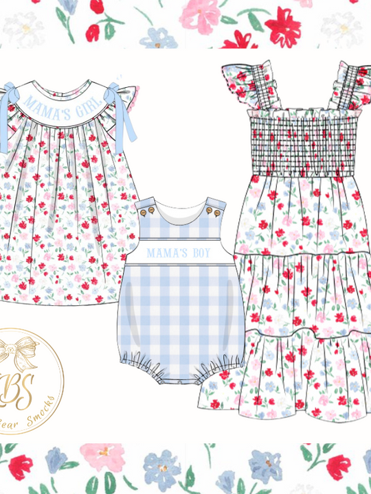 PO116 SMOCKED MAMA'S BOY BUBBLE