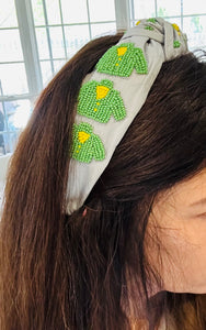 GREEN JACKET HEADBAND without pearls